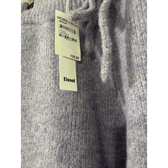 Elwood Intarsia Logo Lavender Baggy Drawstring Sweatpants Unisex Medium NWT $125 - Picture 7 of 9